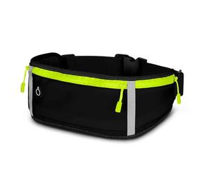 ONEFLOW Active Pro Ceinture de course pour Samsung Galaxy A36 5G, avec 3 compartiments, respirant, sac banane pour téléphone portable, étanche, noir