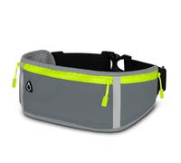 ONEFLOW Active Pro - Ceinture de course pour Samsung Galaxy A56 5G - Avec 3 compartiments - Respirante - Pour le sport - Pour le jogging - Imperméable - Gris