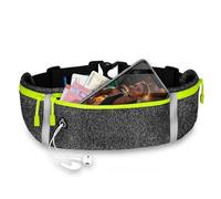 ONEFLOW Active Pro Ceinture de course pour Samsung Galaxy Z Flip 5 avec 3 compartiments, respirant, sac banane pour téléphone portable, sac banane étanche, gris foncé