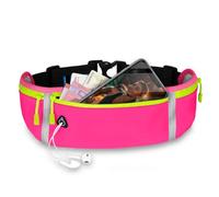 ONEFLOW Active Pro Ceinture de course pour Sony - Avec 3 compartiments - Respirante - Pour le jogging, le téléphone portable - Étanche, Triple rose, Sony Xperia 1 VIII, Utilité