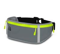 ONEFLOW Active Pro Ceinture de course pour Xiaomi 13 Lite, avec 3 compartiments, respirant, sac banane pour téléphone portable, étanche, gris