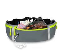 ONEFLOW Active Pro Ceinture de course pour Xiaomi, avec 3 compartiments, respirante, sac banane de sport pour téléphone portable, imperméable, ceinture de course, Clear Mind, Xiaomi MIX Flip, Utilité