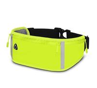 ONEFLOW Active Pro - Ceinture de course pour Xiaomi Poco - Avec 3 compartiments - Respirante - Pour le sport, le jogging, le téléphone portable - Imperméable - Parent, Green Motion, Xiaomi Poco F7