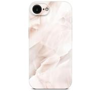ONEFLOW Bliss Coque pour iPhone 12 en aspect marbre, étui de designer avec protection de caméra, étui rigide à motif pailleté marbré, Crème Rose