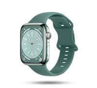 ONEFLOW Bracelet de rechange souple compatible avec Apple Watch 7 (41 mm), bracelet de sport en silicone souple pour homme et femme, bleu pétrole