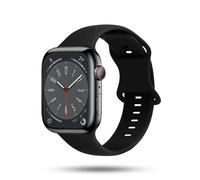 ONEFLOW Bracelet souple compatible avec Apple Watch, bracelet de sport pour homme et femme, bracelet iWatch en silicone souple, bracelet de rechange flexible en silicone, Apple Watch SE 1 (44mm