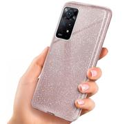 ONEFLOW Coque à paillettes pour Redmi Note 11 Pro/11 Pro 5G, avec protection de l'appareil photo, élégante pailletée, fine en TPU, compatible Qi, rose