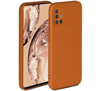 ONEFLOW Coque de protection souple en silicone avec bords surélevés et double couche Compatible avec Samsung Galaxy A51 Marron mat, SO-2188214-H-BRAUN