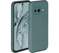 ONEFLOW Coque de protection souple en silicone pour Google Pixel 9a, avec protection de l'appareil photo, en silicone avec protection surélevée pour l'écran, coque arrière souple, bleu pétrole