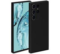 ONEFLOW Coque de protection souple en silicone pour Samsung Galaxy S23 Ultra - Avec protection de l'appareil photo - Protection accrue pour l'écran - Noir