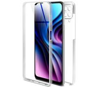 ONEFLOW Coque de protection tactile pour Samsung Galaxy A12 des deux côtés avec protection d'écran - Transparent