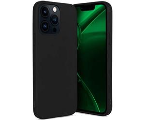 ONEFLOW Coque fine compatible avec Apple iPhone 13 Pro Max - Résistante aux chocs et minimaliste, design antichoc ultra fin - Coque de protection légère en silicone - Noir