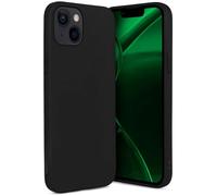 ONEFLOW Coque fine compatible avec Apple iPhone 13 - Résistante aux chocs et minimaliste, ultra fine - Design bumper - Coque de protection en silicone - Noire