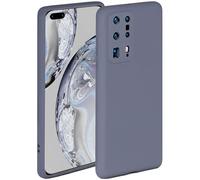 ONEFLOW Coque Souple Compatible avec Huawei P40 Pro Plus, Coque en Silicone, Bord surélevé pour la Protection d'écran, Double Couche, Coque Souple pour téléphone - Violet Mat