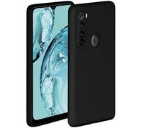 ONEFLOW Coque Souple Compatible avec Xiaomi Redmi Note 8T, Coque en Silicone, Bord surélevé pour la Protection d'écran, Double Couche, Coque Souple pour téléphone - Onyx-Noir Mat