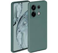 ONEFLOW Coque souple en silicone pour Redmi Note 13 Pro 5G - Avec protection de l'appareil photo - En silicone avec protection accrue pour l'écran - Coque arrière souple - Bleu pétrole