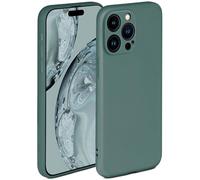 ONEFLOW Coque souple pour iPhone 15 Pro Max, en silicone, avec protection de l'appareil photo, coque en silicone, protection surélevée pour l'écran, coque arrière, bleu pétrole