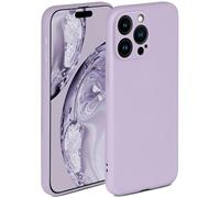 ONEFLOW Coque souple pour iPhone 15 Pro Max, en silicone, avec protection de l'appareil photo, en silicone, avec protection surélevée pour l'écran, coque arrière souple, violet