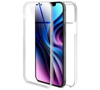 OneFlow Coque Tactile Compatible avec Apple iPhone 12/12 Pro - Coque Antichoc des 2 côtés, Protection à 360 degrés, Coque Transparente pour téléphone Portable avec Protecteur d'écran - Klar