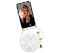 OneFlow Coque Tactile Compatible avec iPhone 5s / 5 / SE (2016) - Coque Antichoc des 2 côtés, Couverture Avant et arrière, Protection complète à 360 degrés - Blanc Or