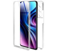 OneFlow Coque Tactile Compatible avec Samsung Galaxy S21 Ultra - Coque Antichoc des 2 côtés, Protection à 360 degrés, Coque Transparente pour téléphone Portable avec Protecteur d'écran - Klar