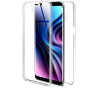 OneFlow Coque Tactile Compatible avec Samsung Galaxy S8 Plus - Coque Antichoc des 2 côtés, Protection à 360 degrés, Coque Transparente pour téléphone Portable avec Protecteur d'écran - Klar