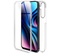 ONEFLOW Coque tactile pour Samsung Galaxy A16 (4G/5G) - Anti-chocs des deux côtés - Protection avant et arrière - Protection complète à 360 ° - Transparent - Avec film de protection d'écran -
