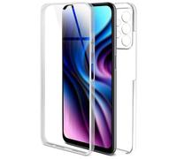 ONEFLOW Coque tactile pour Samsung Galaxy A23 5G - Protection complète des deux côtés - Protection complète à 360° - Transparent - Avec film de protection d'écran