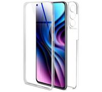 ONEFLOW Coque tactile pour Samsung Galaxy S21 FE 5G - Protection complète à 360 ° des deux côtés - Avec film de protection d'écran - En TPU transparent à l'avant et à l'arrière - Anti-chocs -