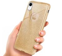 OneFlow Étui à Paillettes Compatible avec Apple iPhone XR Max, Coque à Paillettes Antichoc, Coque de téléphone Strass Diamant, étui à Paillettes Scintillantes - Brillance - Or