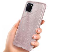 OneFlow Étui à Paillettes Compatible avec Samsung Galaxy Note10 Lite Max, Coque à Paillettes Antichoc, Coque de téléphone Strass Diamant, étui à Paillettes Scintillantes - Gloss - Rosé