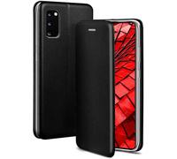 OneFlow Étui de téléphone Compatible avec Samsung Galaxy S20 / S20 5G - étui pour téléphone Portable avec Fente pour Carte, étui à Rabat Aspect Cuir avec Bumper en Silicone, Noir