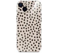 ONEFLOW Housse de protection avec motif design pour iPhone 14, Coque de protection pour téléphone portable avec protection de caméra, Coque rigide imprimée, coque fine, Motifs points, biscuits et