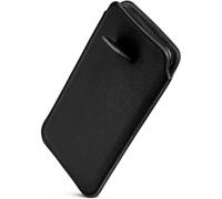 ONEFLOW Liberty Case Étui de protection en cuir synthétique avec languette d'extraction pour Motorola Edge 40 Noir