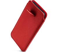 ONEFLOW Liberty Case Étui de protection en cuir synthétique avec languette d'extraction pour téléphone portable Honor Magic V3 Rouge
