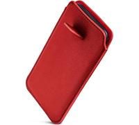 ONEFLOW Liberty Étui de protection en cuir synthétique avec languette d'extraction pour HMD Skyline Rouge