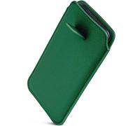 ONEFLOW Liberty Étui de protection en cuir synthétique avec languette d'extraction pour Samsung Galaxy A51, vert