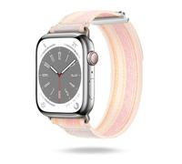 ONEFLOW Nomad Strap Bracelet compatible avec Apple Watch Bracelet d'extérieur en tissu nylon Bracelet de sport avec fermeture Velcro, bracelet textile iWatch pour homme et femme, Apple Watch 11 (46mm