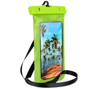 ONEFLOW Sac de plage étanche pour Samsung Galaxy Z Fold 7 avec fenêtre tactile et caméra - Étui de protection sous-marin pour voyage, natation avec bracelet et cordon à porter autour du cou - Vert