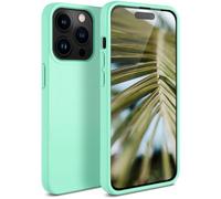 ONEFLOW Sama Sama Case Compatible avec Apple iPhone 14 Pro - Coque durable en fibres végétales, coque biodégradable sans plastique, végétalien et écologique - Turquoise