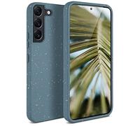 ONEFLOW Sama Sama Case Compatible avec Samsung Galaxy S22 - Coque durable en fibres végétales, Coque biodégradable sans plastique, végétalien et écologique - Bleu pétrole