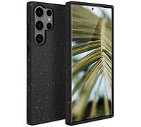 ONEFLOW Sama Sama Case Compatible avec Samsung Galaxy S23 Ultra - Coque durable en fibres végétales, Coque biodégradable sans plastique, végétalien et écologique - Noir