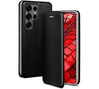 ONEFLOW Samsung Galaxy S25 Ultra Slim PU Cuir Housse Etui avec Fonction Stand et Compartiment pour Cartes 360 Degrés Protection Cover pour Samsung Galaxy S25 Ultra Noir