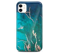 ONEFLOW Sense Coque compatible avec Apple iPhone 12 mini, coque effet marbre, appareil photo et protection d'écran, coque de téléphone en silicone pailleté -Excitement