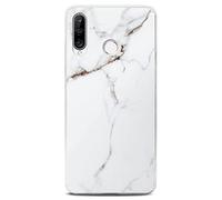 ONEFLOW Sense Coque compatible avec Huawei P30 Lite/P30 Lite New, coque effet marbre, appareil photo et protection d'écran, coque de téléphone en silicone pailleté -Passion