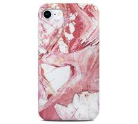 ONEFLOW Sense Coque compatible avec iPhone 7/8 / SE 2 (2020), coque effet marbre, appareil photo et protection d'écran, coque de téléphone en silicone pailleté -Pleasure
