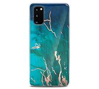 ONEFLOW Sense Coque Compatible avec Samsung Galaxy S20 / S20 5G, Coque Effet marbre, Appareil Photo et Protection d'écran, Coque de téléphone en Silicone pailleté -Excitement
