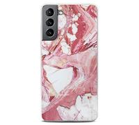 ONEFLOW Sense Coque compatible avec Samsung Galaxy S21 Plus, coque effet marbre, appareil photo et protection d'écran, coque de téléphone en silicone pailleté -Pleasure