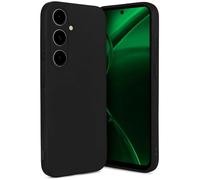 ONEFLOW SlimShield Pro Coque de protection ultra fine pour Samsung Galaxy S23 FE - Bord surélevé - En TPU - Minimaliste - Flexible - Avec appareil photo et protection d'écran - Noir