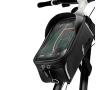 ONEFLOW® Support de téléphone portable haut de gamme étanche pour tous les modèles Xiaomi | Support de téléphone portable vélo sacoche cadre support avec Smartphone écran tactile fenêtre Noir